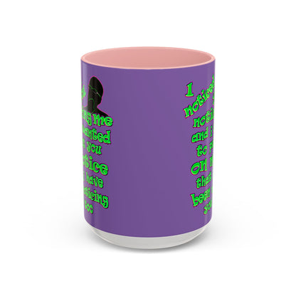noticed you noticing - Accent Mug (light purple)