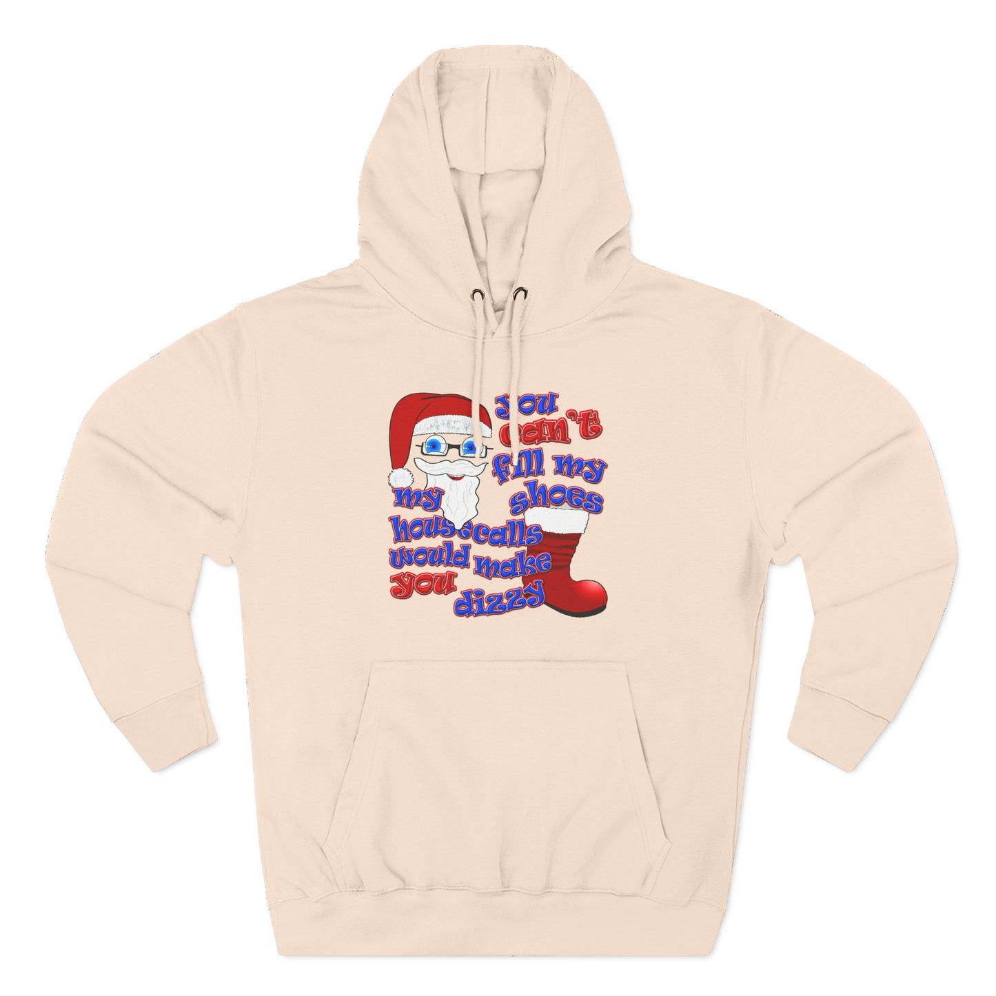 santa's shoes - Three-Panel Fleece Hoodie