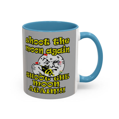 shoot the moon again - Accent Mug (light grey)