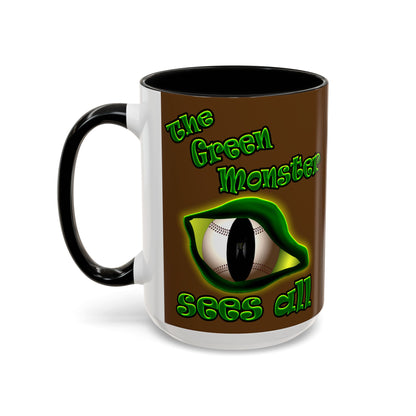 green monster - Accent Mug (brown)