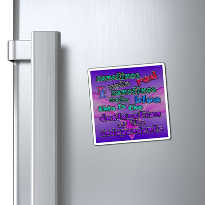 declaration of the independents - Magnets - (purple-pink wave)