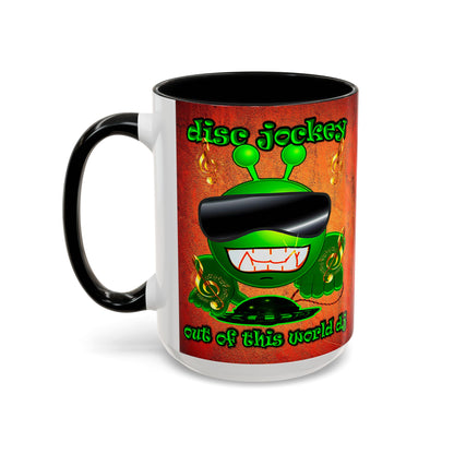 disc jockey - Accent Mug (burnt orange)