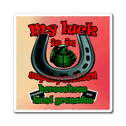 my luck - Magnets - (yellow-orange wave)