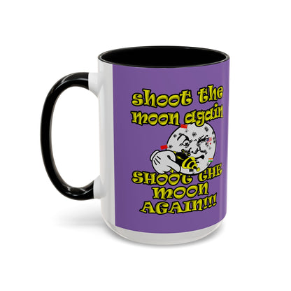 shoot the moon again - Accent Mug (light purple)