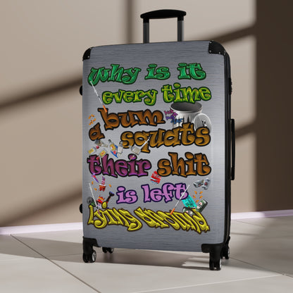 the bum's shit - Suitcase (brushed nickel)
