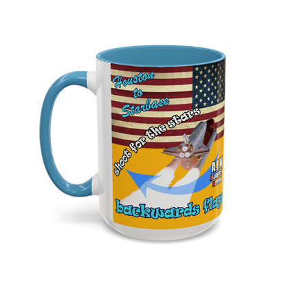 shoot for the stars - Accent Mug (yellow)