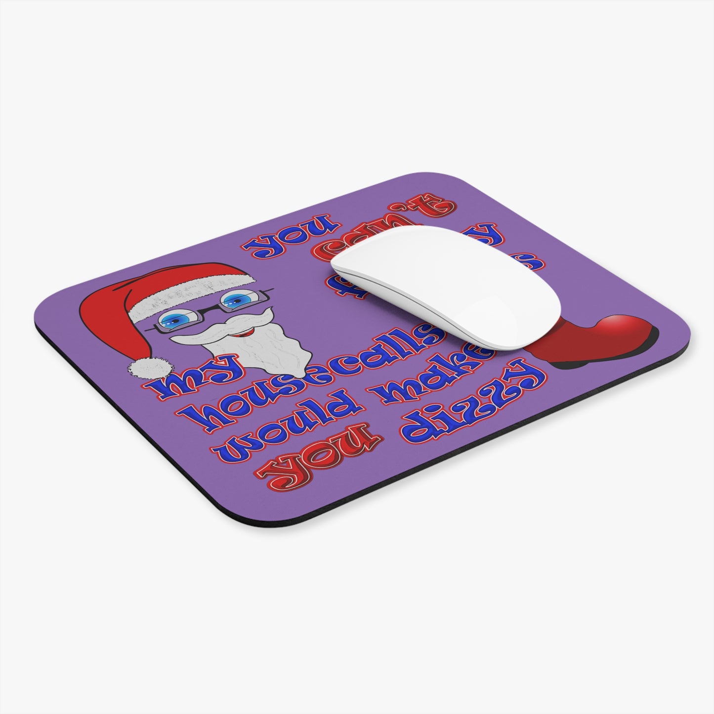 santa's shoes - Mouse Pad (Rectangle) (light purple)