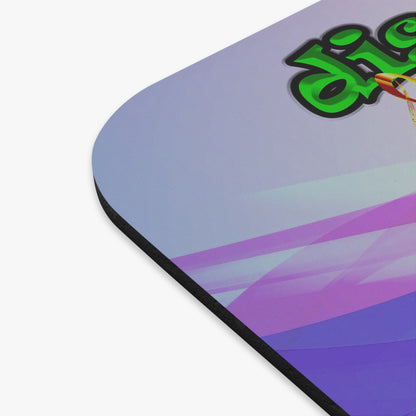 disc jockey - Mouse Pad (Rectangle) (light blue-pink wave)