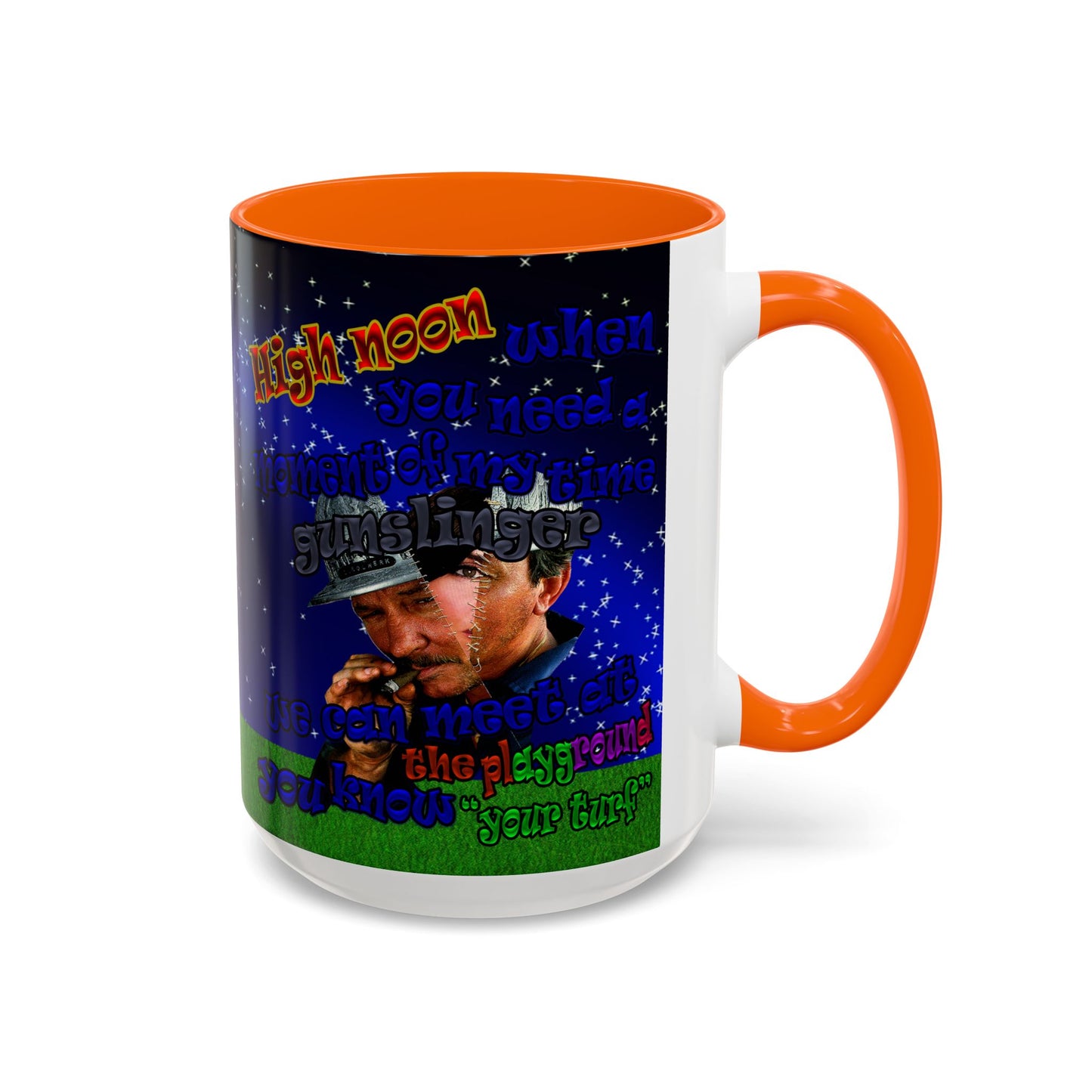 high noon - Accent Mug ('snoops' background)