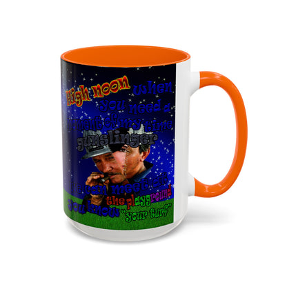 high noon - Accent Mug ('snoops' background)