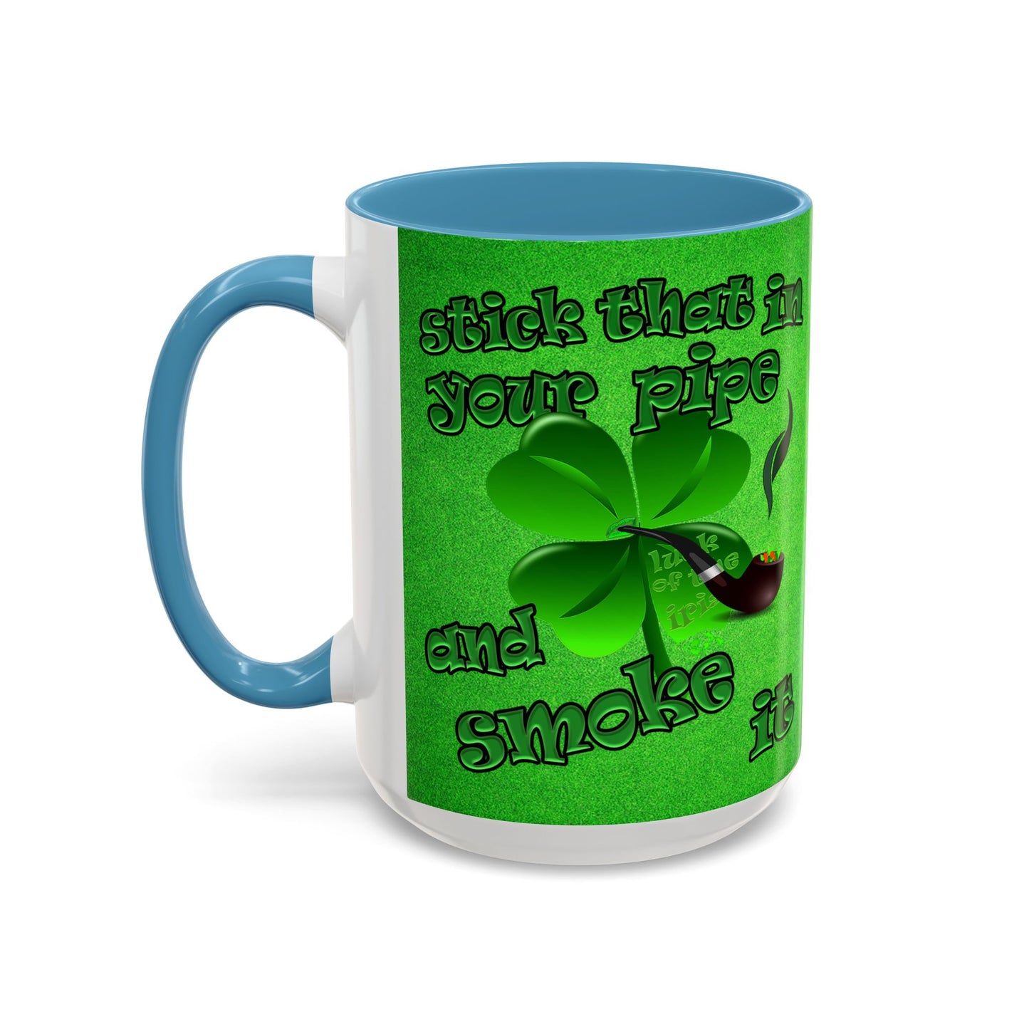 celtics logo - Accent Mug (green turf)