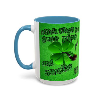 celtics logo - Accent Mug (green turf)