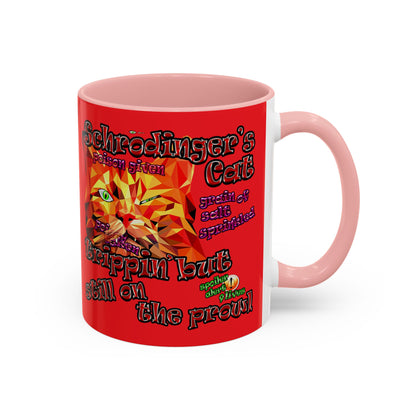 schrodinger's cat - Accent Mug (red)