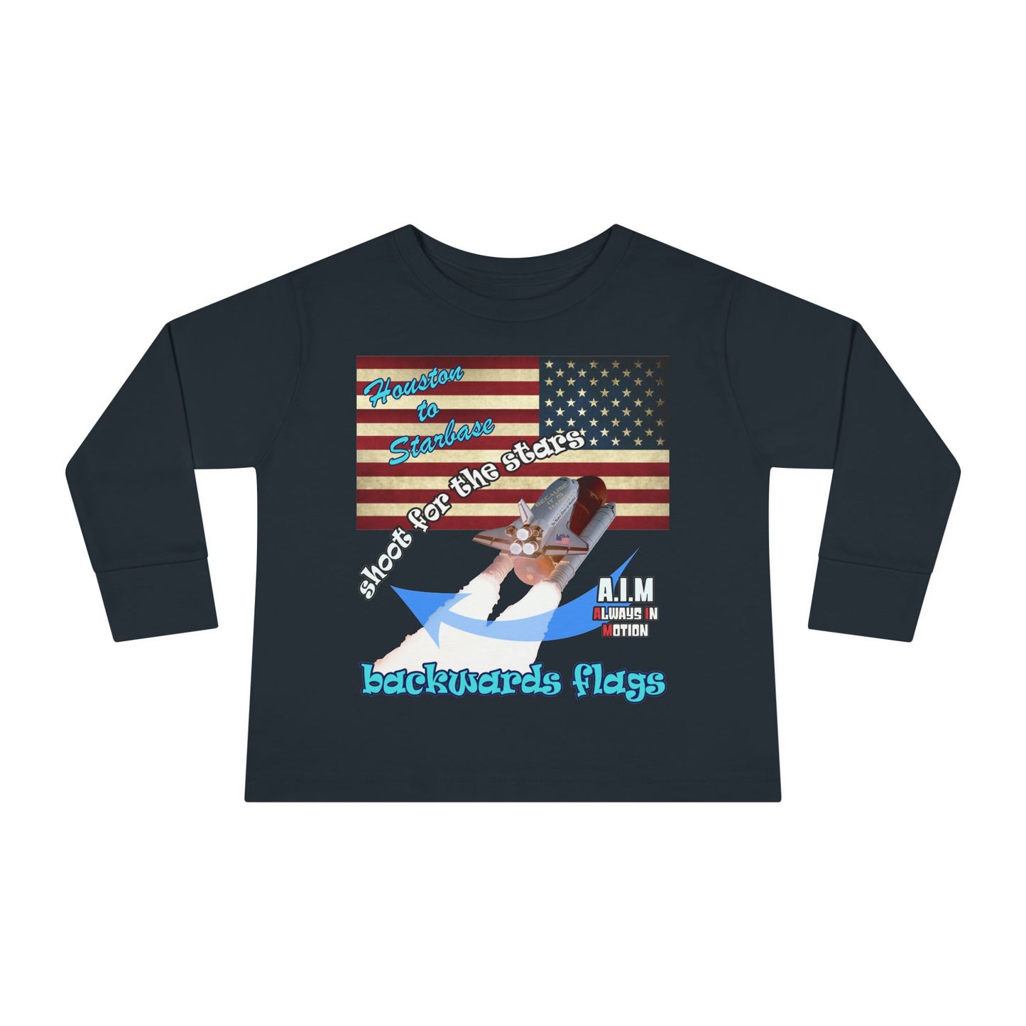 shoot for the stars - Toddler Long Sleeve Tee