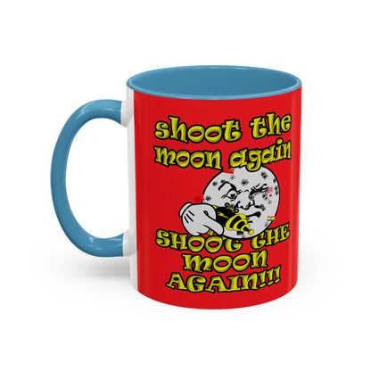 shoot the moon again - Accent Mug (red)