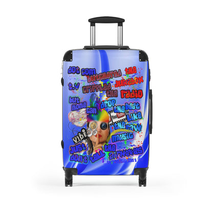 drop the beat - Suitcase (blue-white wave)