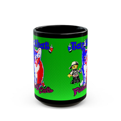 tag that - Black Mug (logo green)