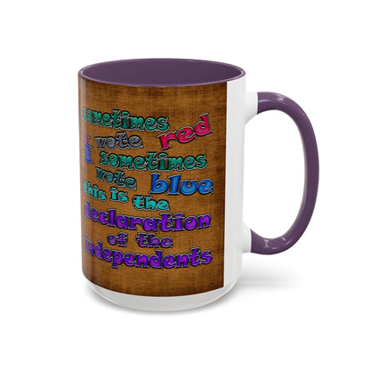 declaration of the independents - Accent Mug (brown papyrus)