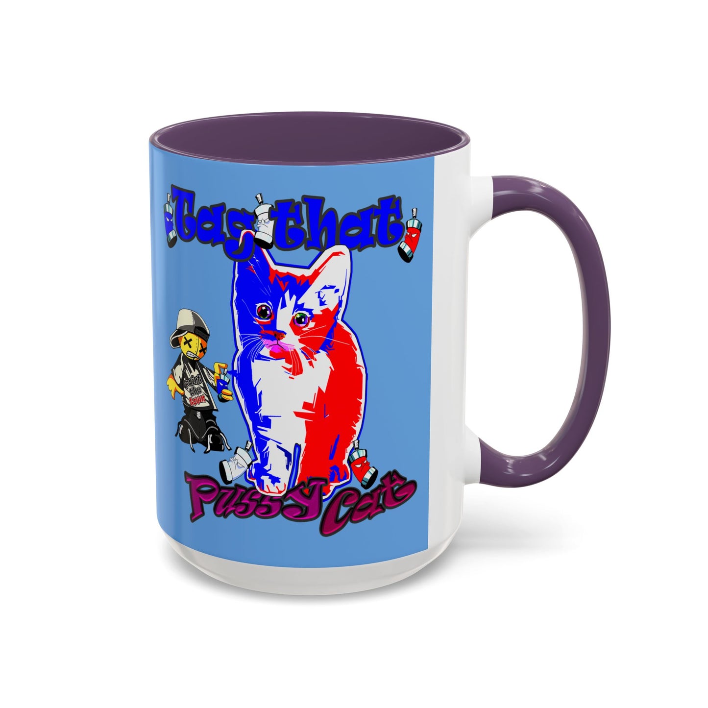 tag that - Accent Mug (light blue)
