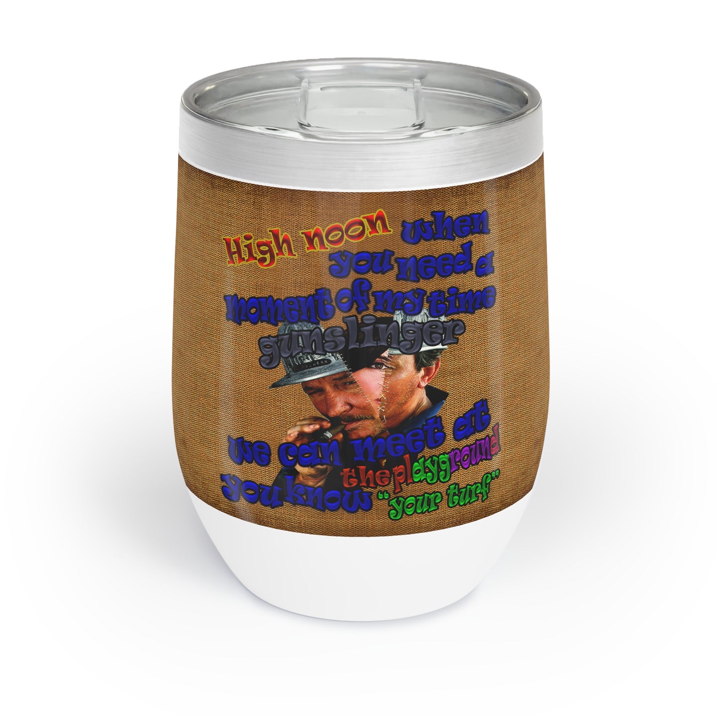 high noon - Chill Wine Tumbler (brown papyrus)