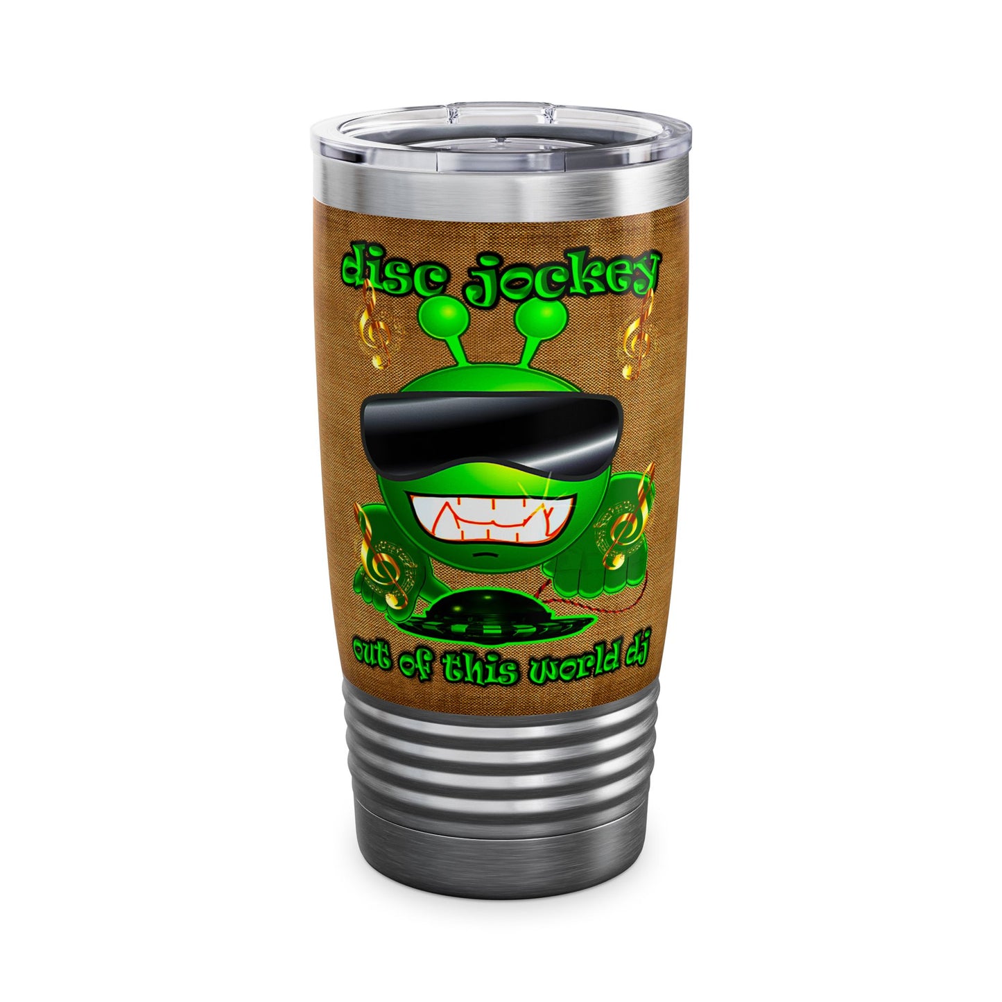 disc jockey - Ringneck Tumbler, 20oz (brown papyrus)