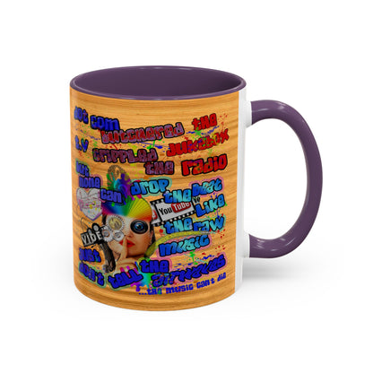 drop the beat - Accent Mug (butterscotch wood finish)