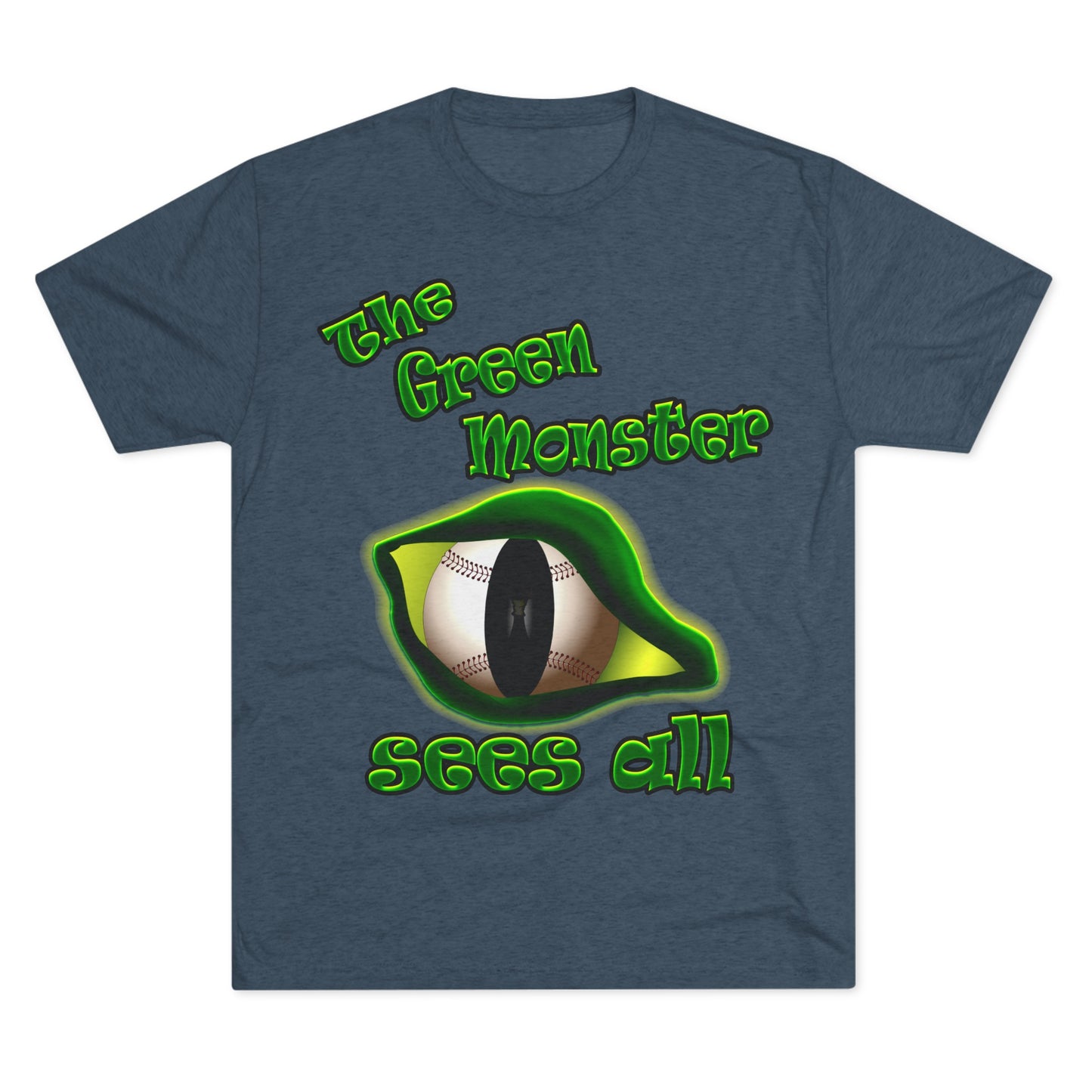 green monster - Unisex Tri-Blend Crew Tee