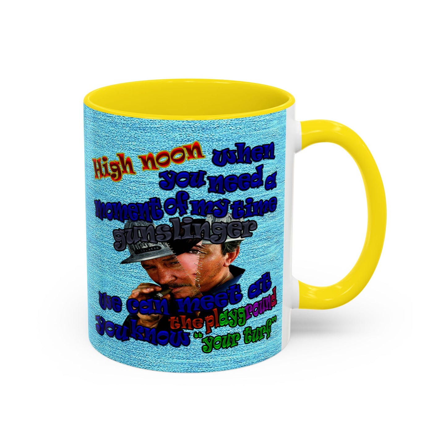 high noon - Accent Mug (faded blue)