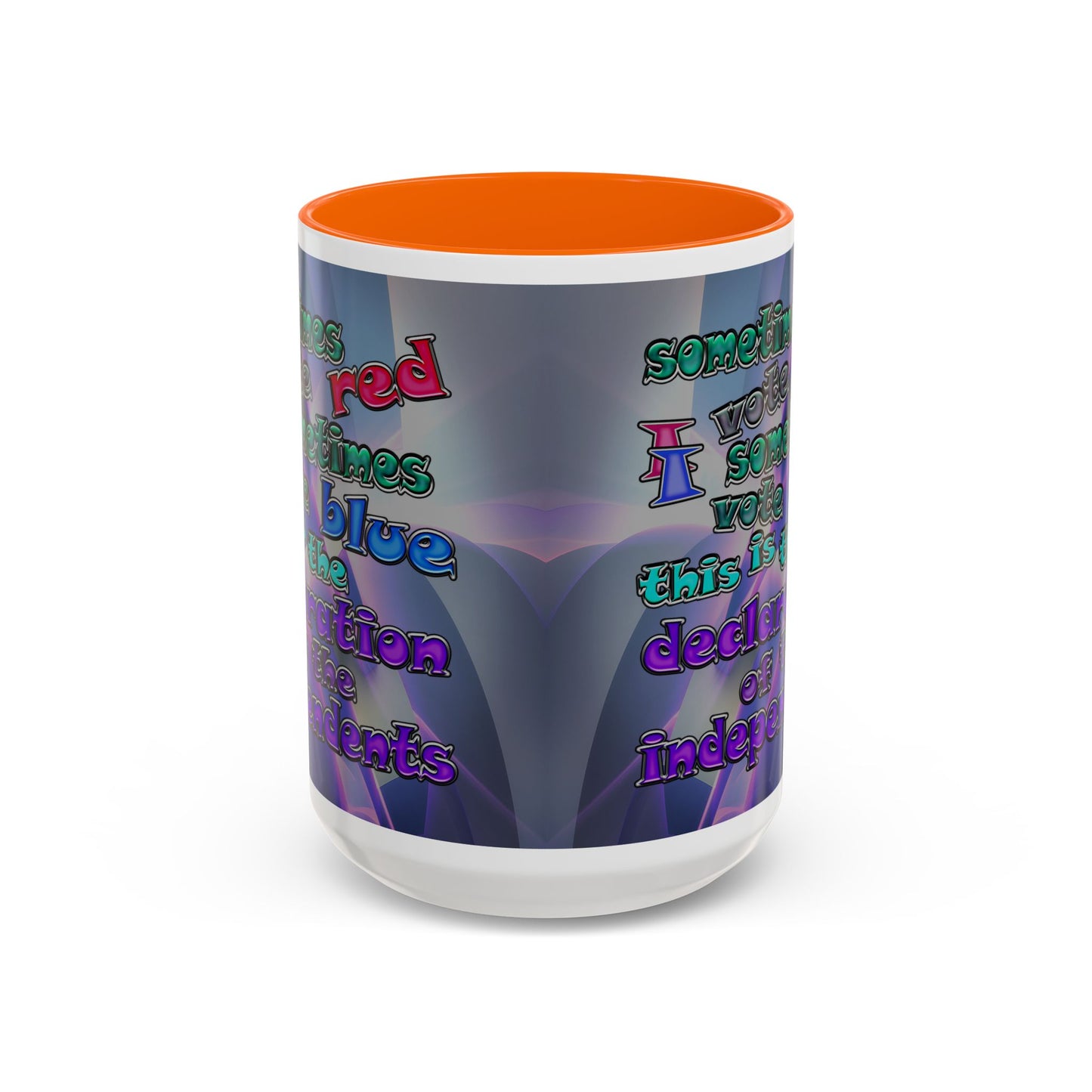 declaration of the independents - Accent Mug (grey-pink wave)