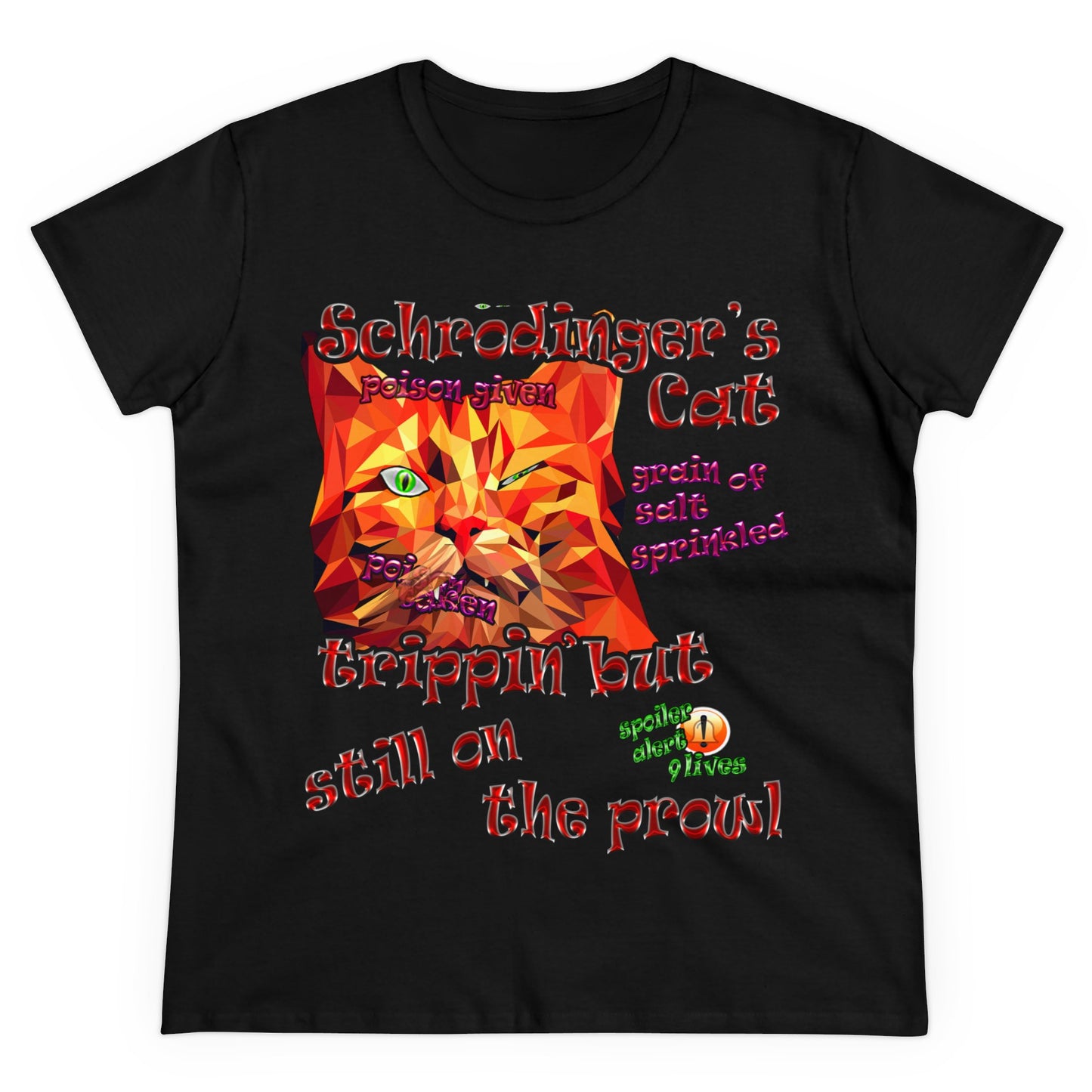 schrodinger's cat - Women's Midweight Cotton Tee