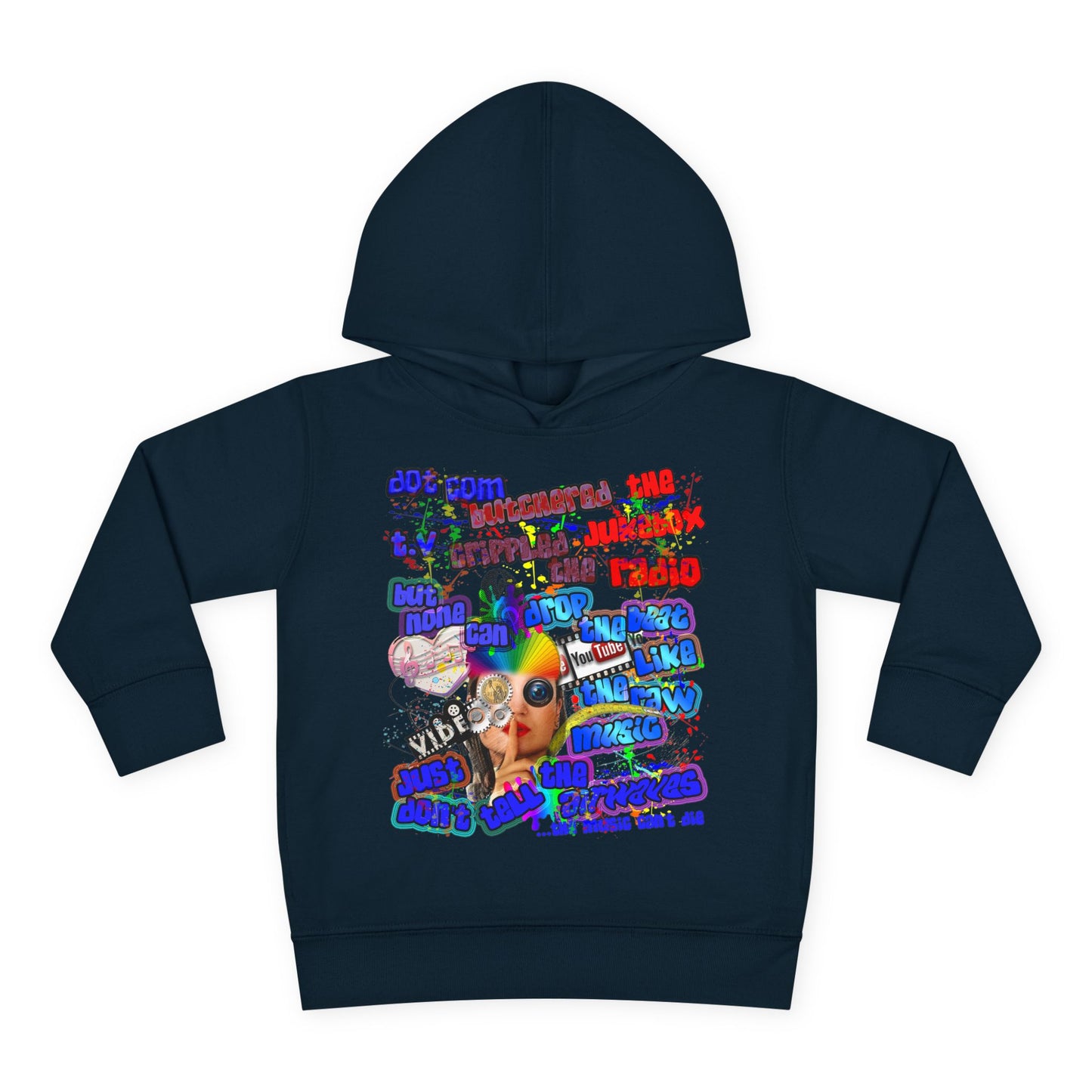 drop the beat - Toddler Pullover Fleece Hoodie