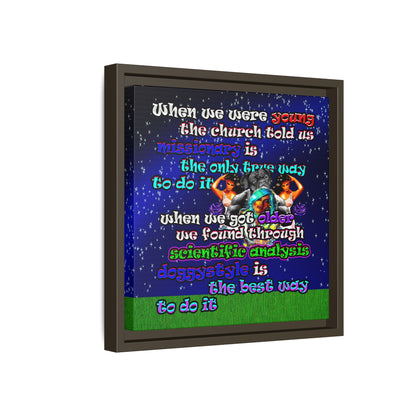 doggystyle - framed canvas art ('snoops' background)