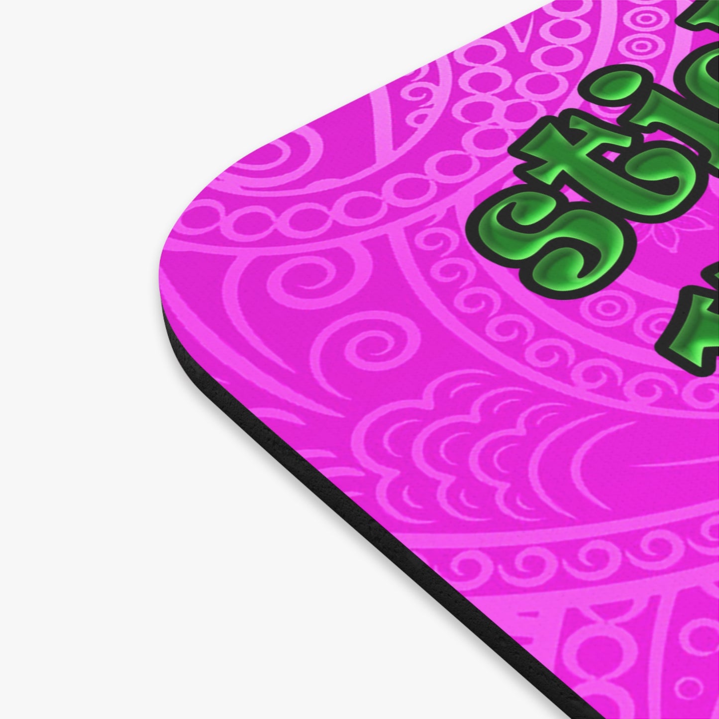 stick that in your pipe and smoke it - Mouse Pad (Rectangle) (pink swirl)