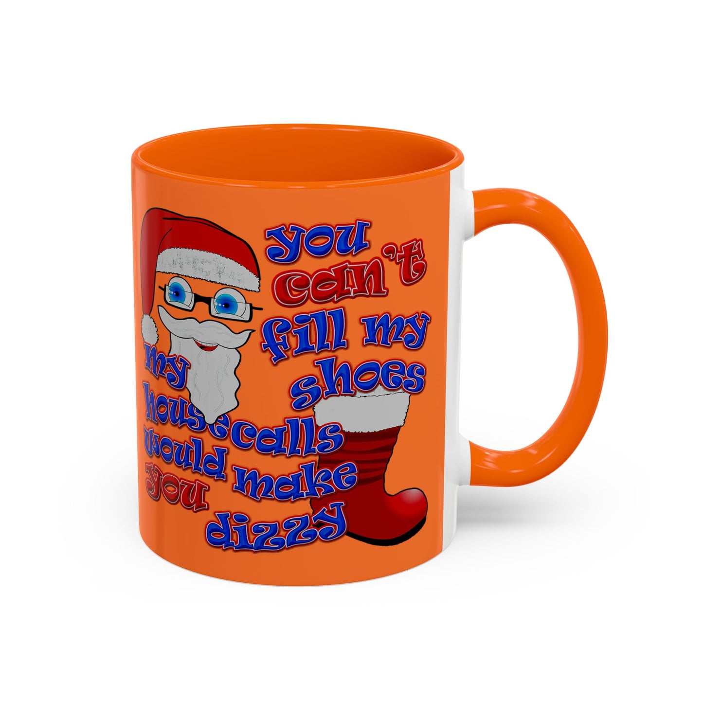 santa's shoes - Accent Mug (crusta)