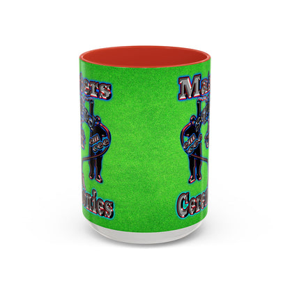 em cee squared - Accent Mug (green turf)