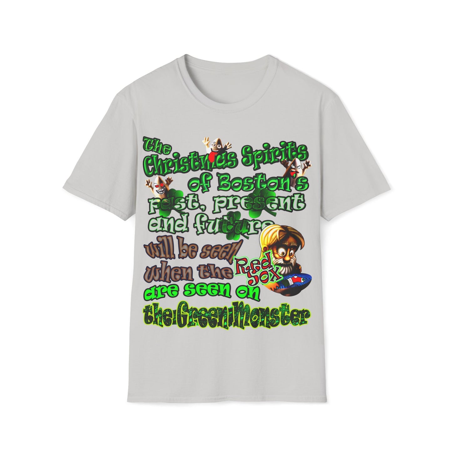 christmas spirits of boston - Unisex Softstyle T-Shirt