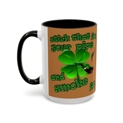 celtics logo - Accent Mug (light brown)