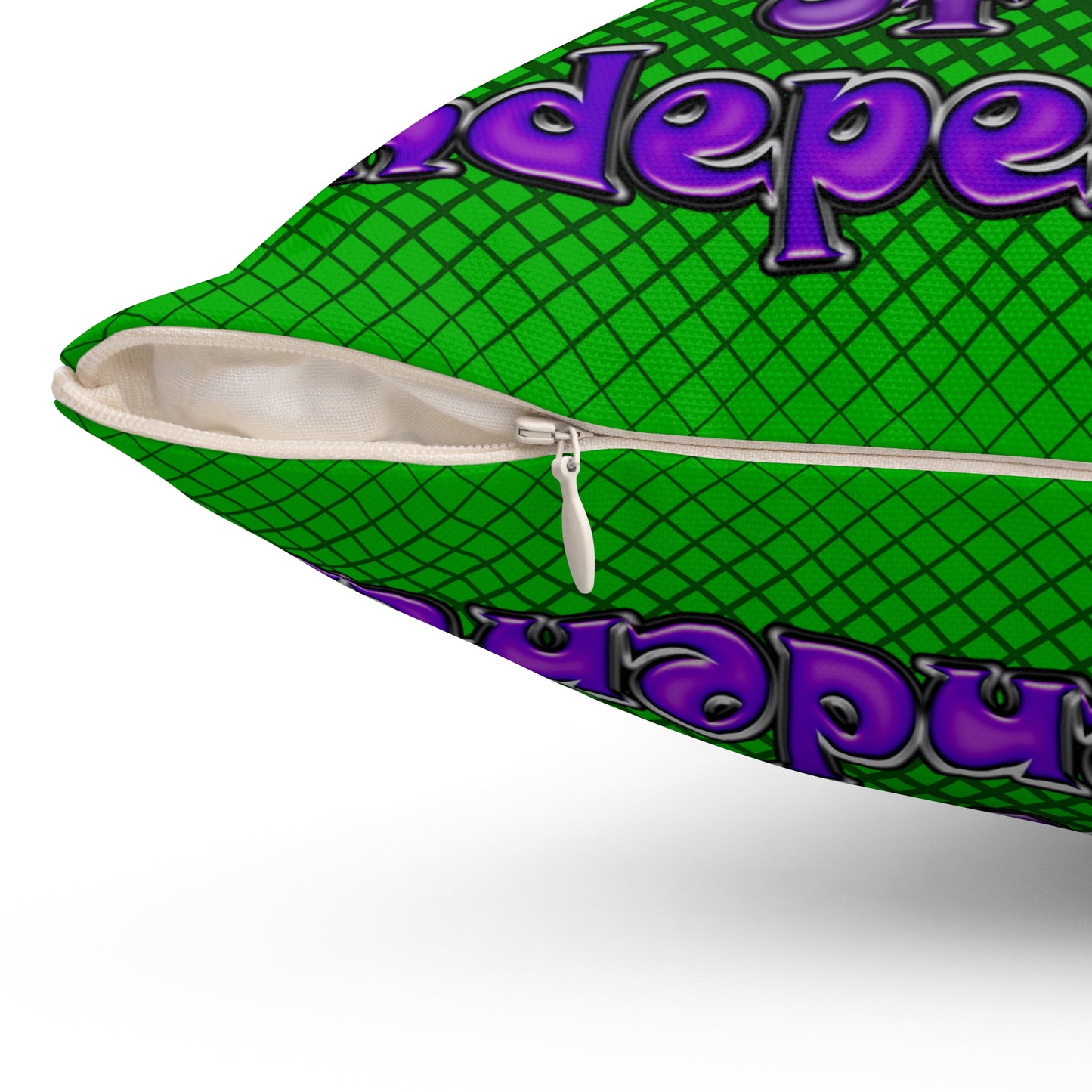 declaration of the independents - Spun Polyester Square Pillow - (logo green)