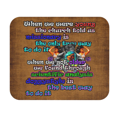 doggystyle - Mouse Pad (Rectangle) (brown papyrus)