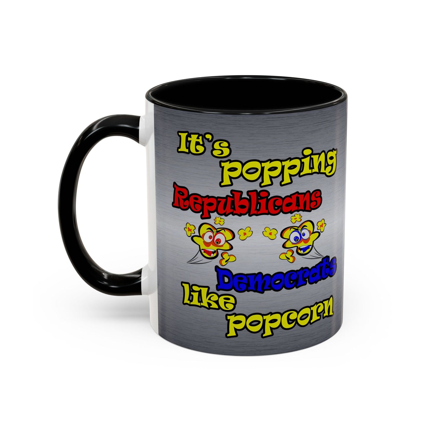 popping like popcorn - Accent Mug (brushed nickel)
