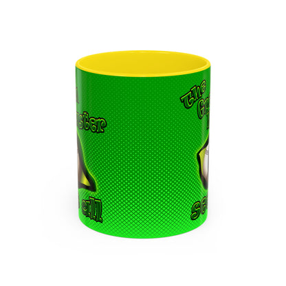 green monster - Accent Mug (logo green)