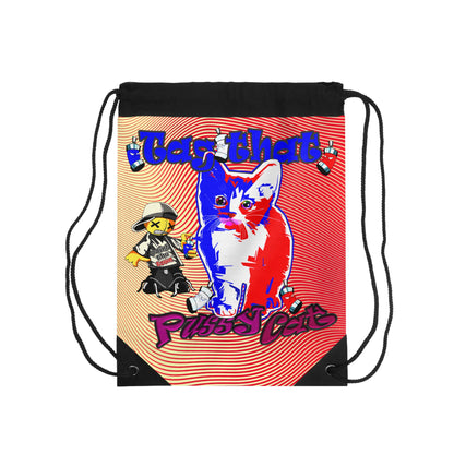 tag that - Drawstring Bag (yellow-orange wave)