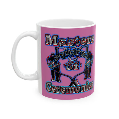 em cee squared - White Mug (light pink)