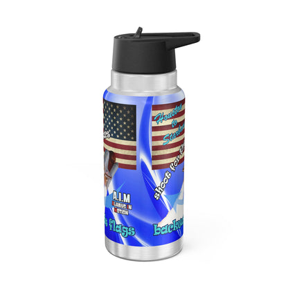 shoot for the stars - Gator Tumbler, 32oz (blue-white wave)