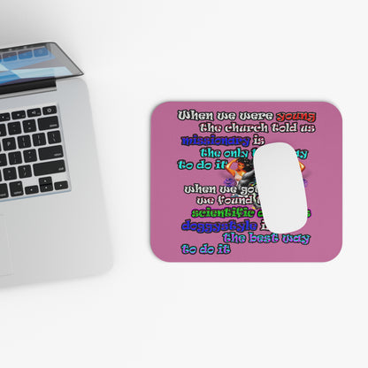 doggystyle - Mouse Pad (Rectangle) (light pink)