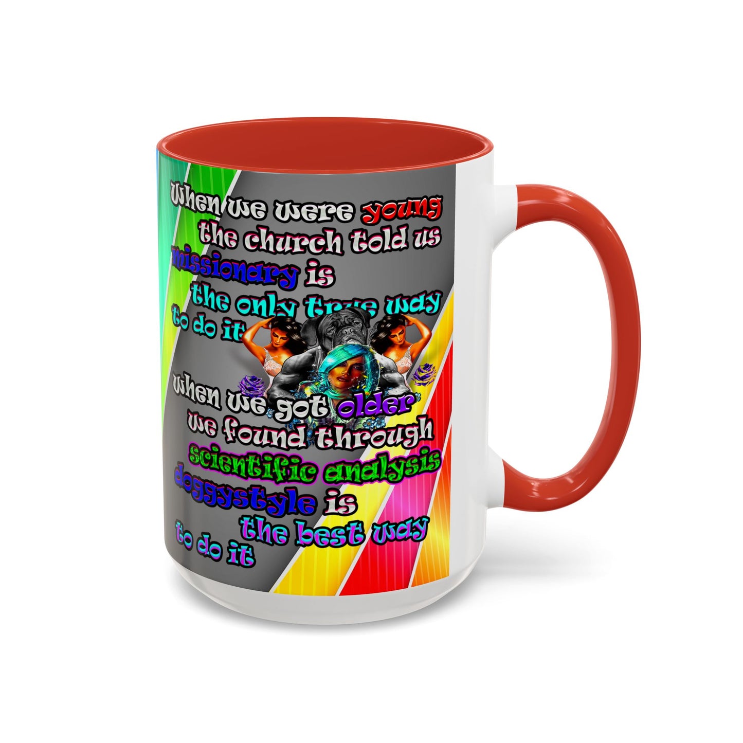 doggystyle - Accent Mug (rainbow split)
