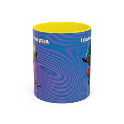 I don't care that your grey - Accent Mug (light blue-purple wave)