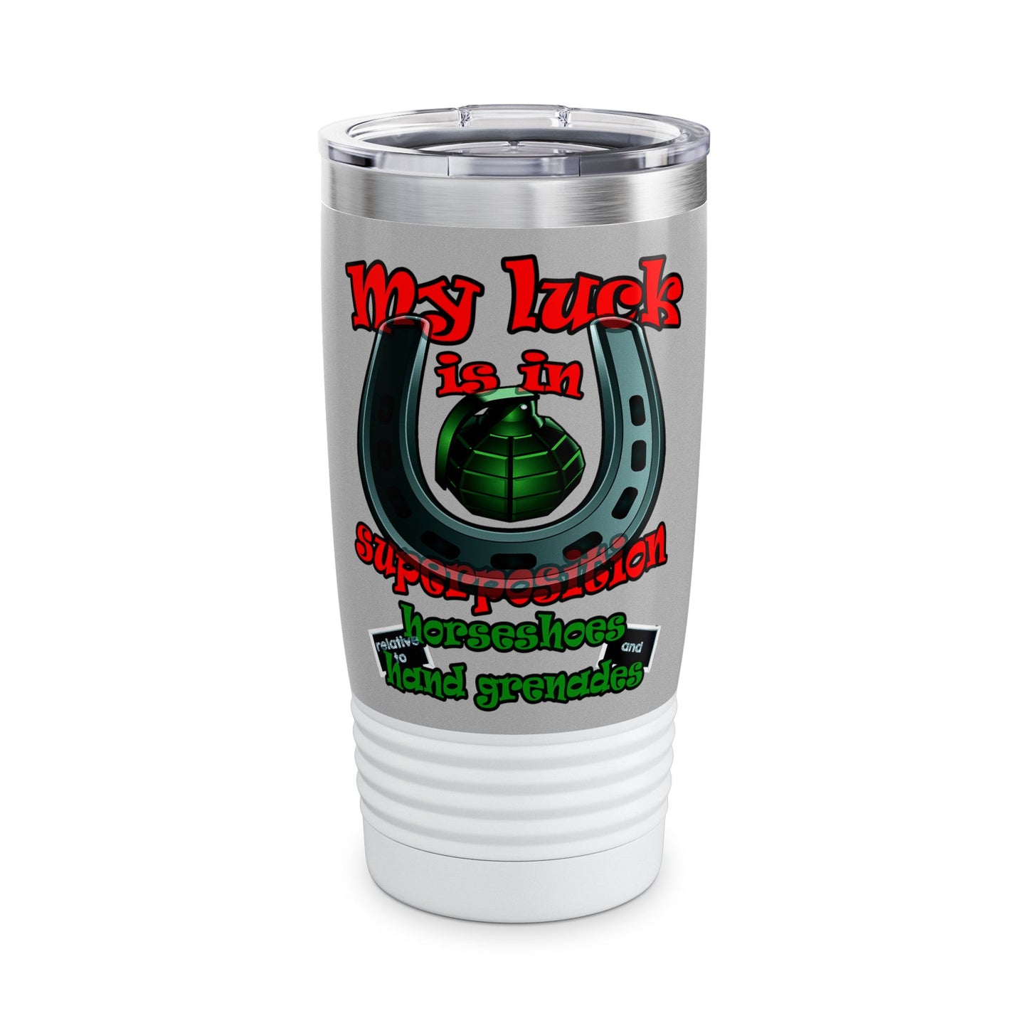 my luck - Ringneck Tumbler, 20oz (light grey)