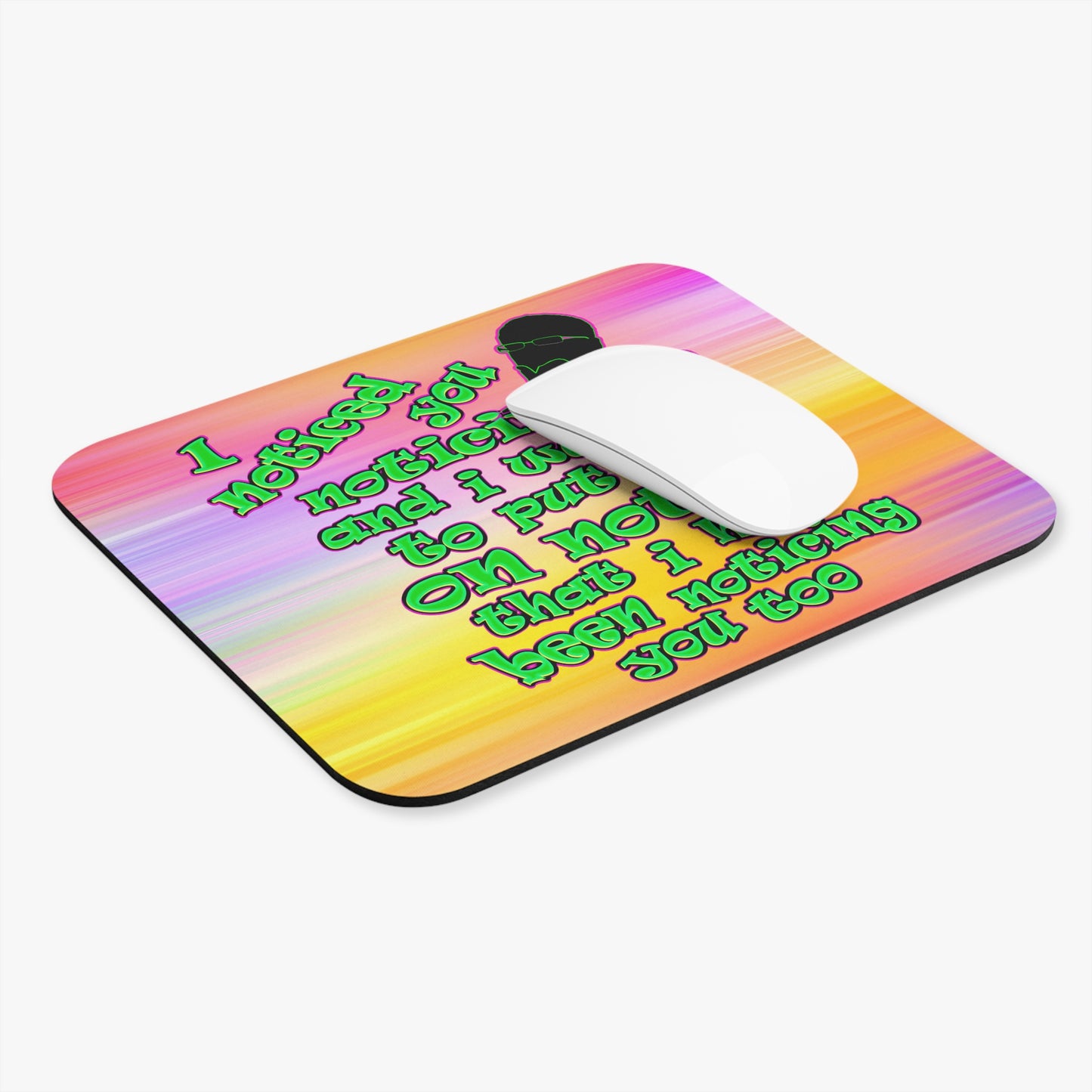 noticed you noticing - Mouse Pad (Rectangle) (color blur)