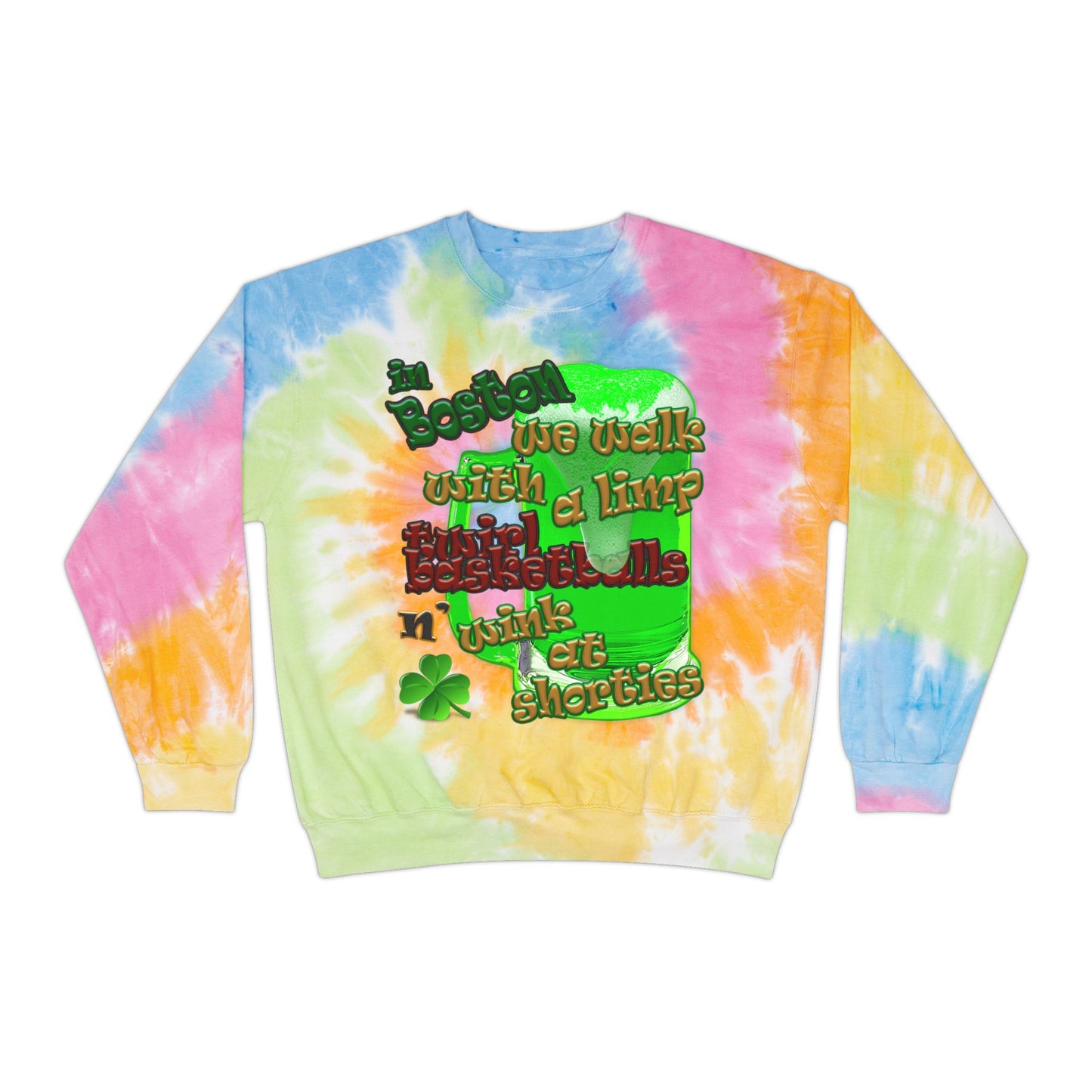 celtics logo - Unisex Tie-Dye Sweatshirt